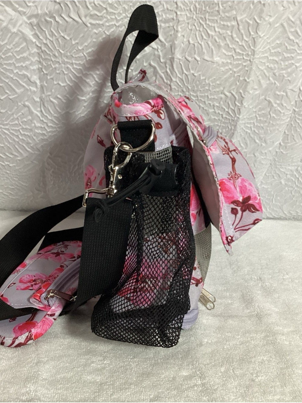 Cherry Blossom Backpack o2 Totes for Inogen Oxygen Tanks & Supplies or the Beach - Picture 3 of 11